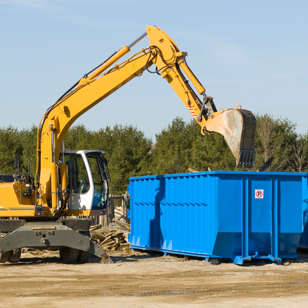 can i choose the location where the residential dumpster will be placed in Burbank Washington